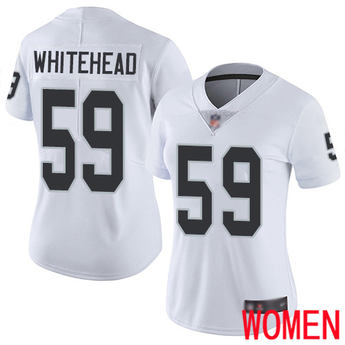 Oakland Raiders Limited White Women Tahir Whitehead Road Jersey NFL Football 59 Vapor Jersey